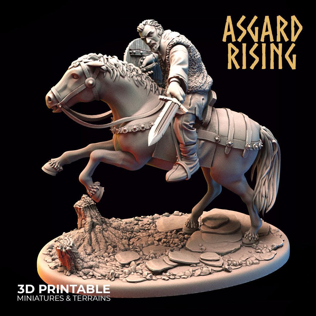 3D Printed Asgard Rising Bandit Riders Outcasts Modular Warband 28mm - 32mm