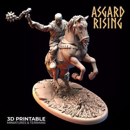 3D Printed Asgard Rising Bandit Riders Outcasts Modular Warband 28mm - 32mm
