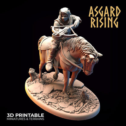 3D Printed Asgard Rising Bandit Riders Rogues Modular Warband 28mm - 32mm