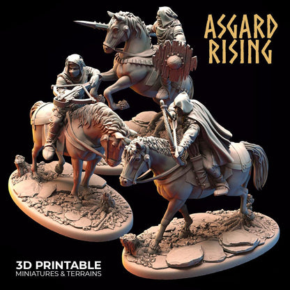 3D Printed Asgard Rising Bandit Riders Rogues Modular Warband 28mm - 32mm