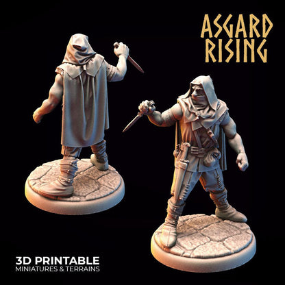 3D Printed Asgard Rising Bandit Rogues Modular Warband 28mm - 32mm Ragnarok D&D