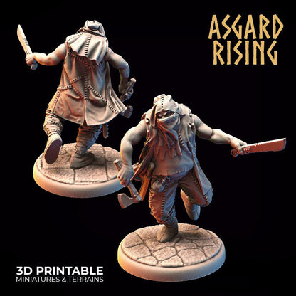 3D Printed Asgard Rising Bandit Rogues Modular Warband 28mm - 32mm Ragnarok D&D