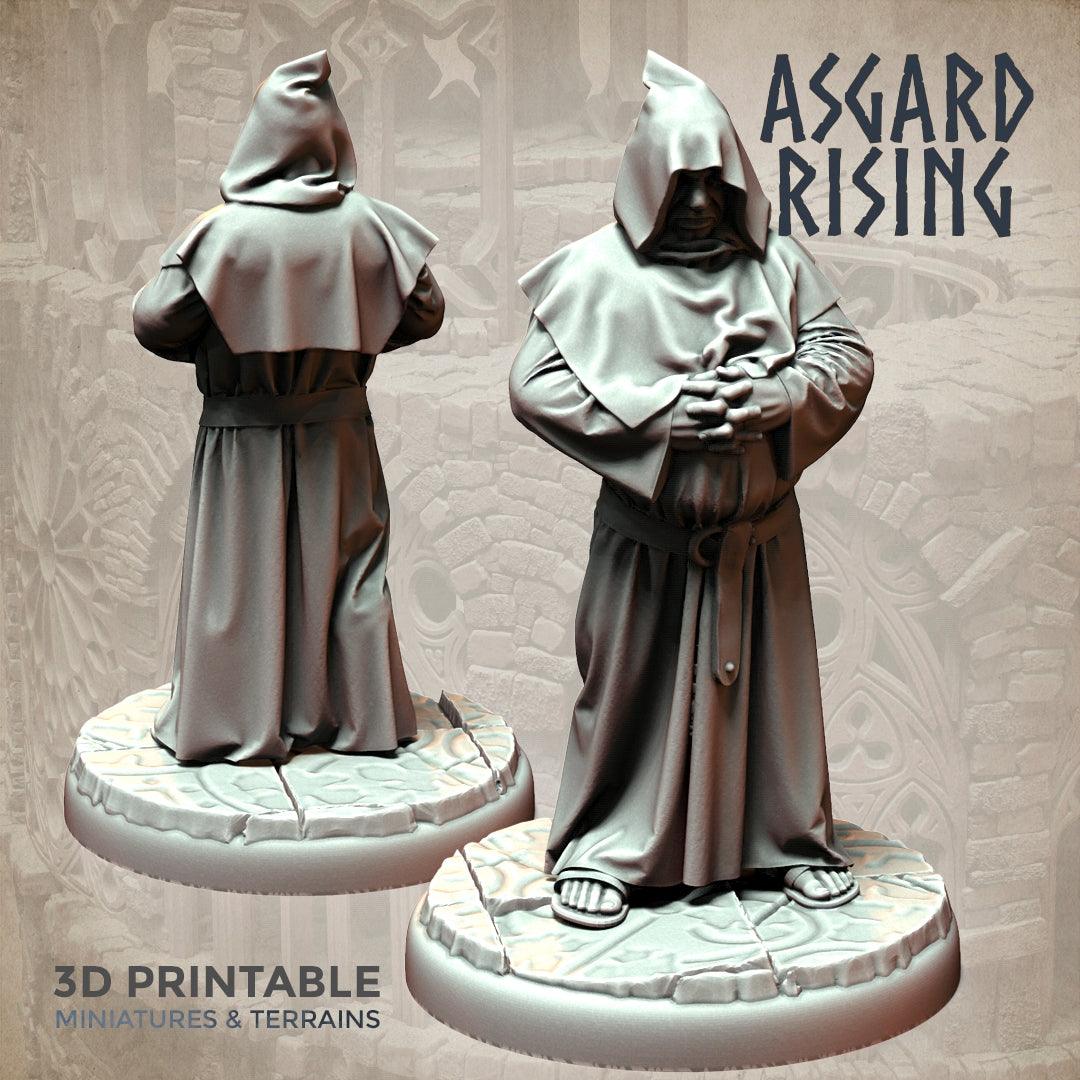 3D Printed Asgard Rising Brother Monks Set 28mm - 32mm Ragnarok D&D