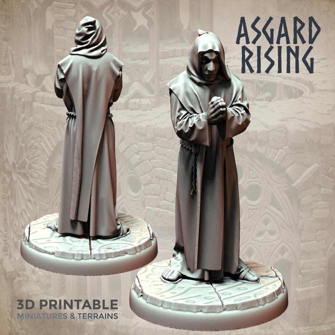 3D Printed Asgard Rising Brother Monks Set 28mm - 32mm Ragnarok D&D
