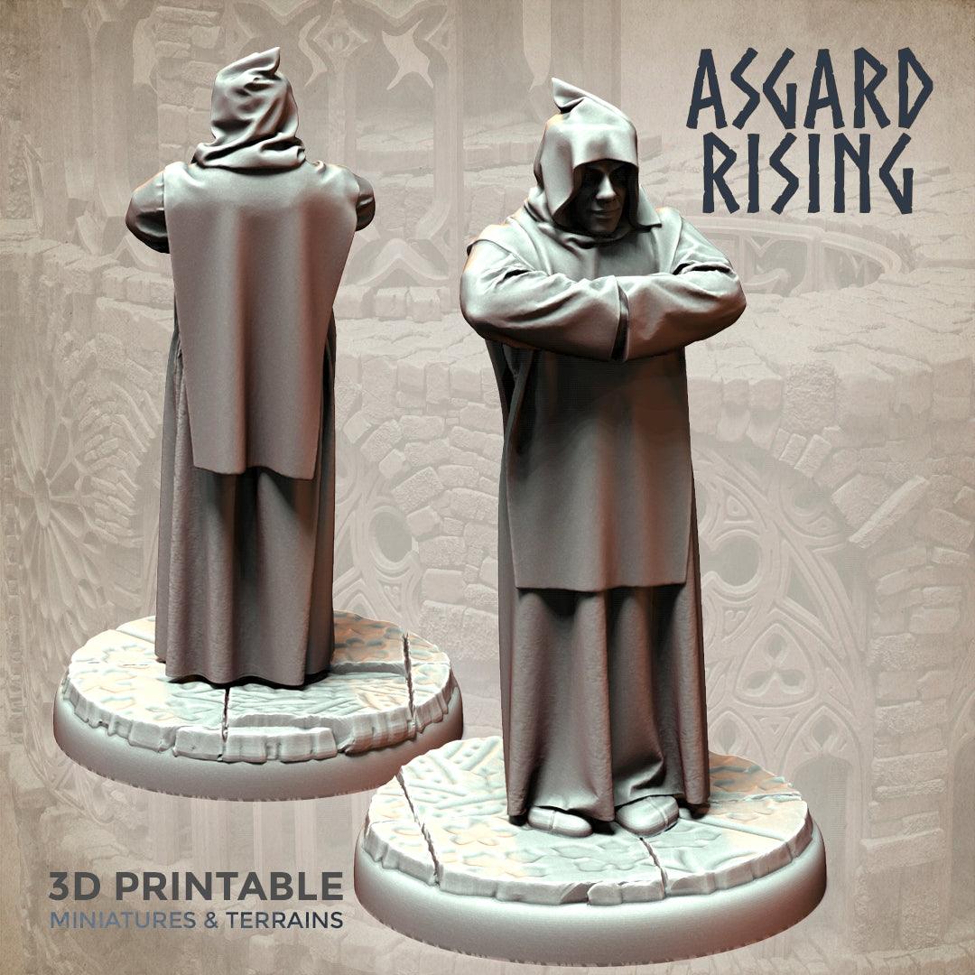 3D Printed Asgard Rising Brother Monks Set 28mm - 32mm Ragnarok D&D