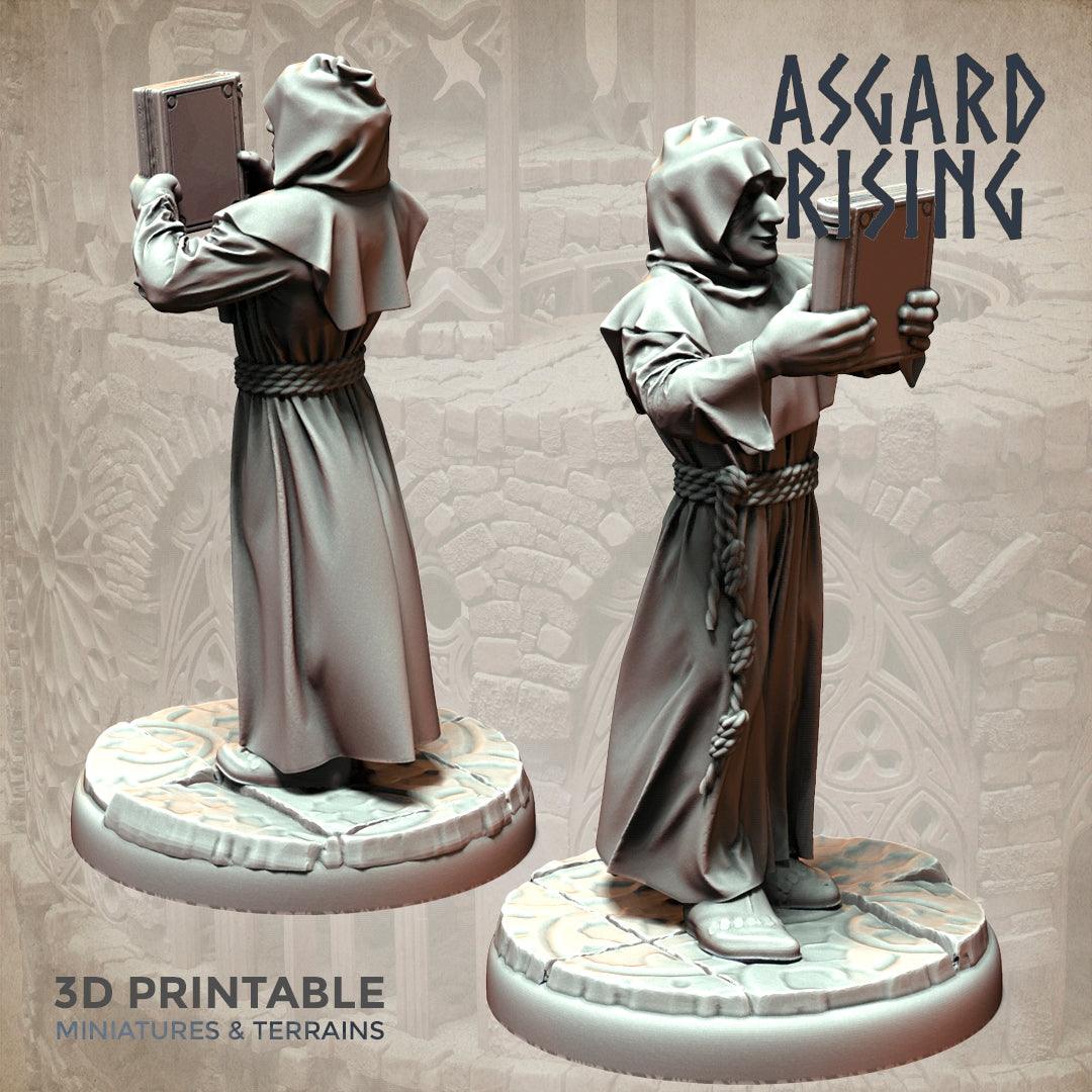3D Printed Asgard Rising Brother Monks Set 28mm - 32mm Ragnarok D&D