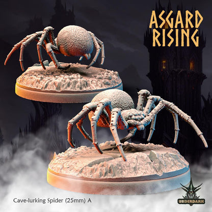 3D Printed Asgard Rising Cave-Lurking Spiders Set 1 28 32 mm Wargaming DnD