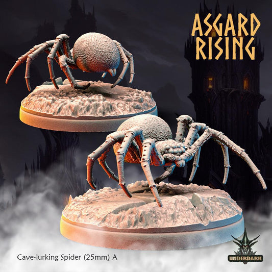 3D Printed Asgard Rising Cave-Lurking Spiders Set 1 28 32 mm Wargaming DnD