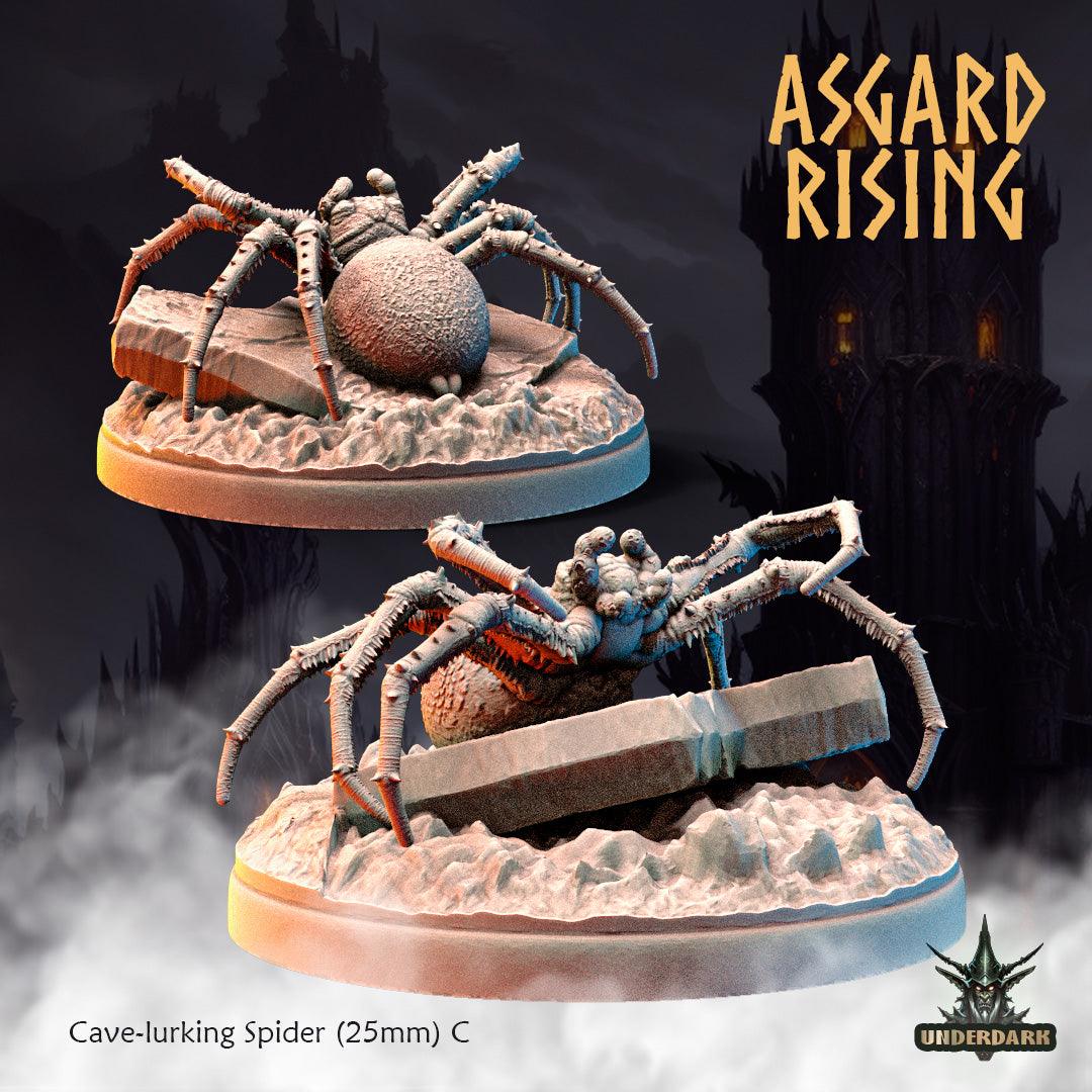 3D Printed Asgard Rising Cave-Lurking Spiders Set 1 28 32 mm Wargaming DnD