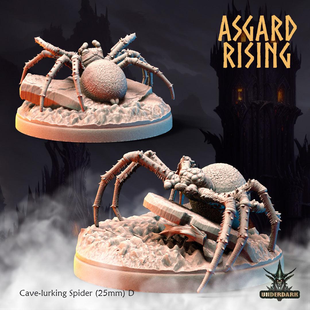 3D Printed Asgard Rising Cave-Lurking Spiders Set 1 28 32 mm Wargaming DnD