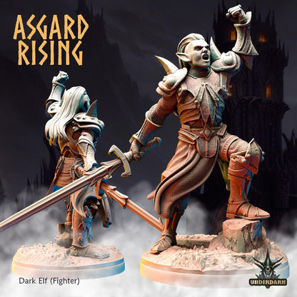 3D Printed Asgard Rising Dark Elves 28 32 mm Wargaming DnD