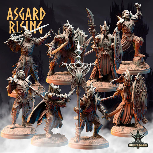 3D Printed Asgard Rising Dark Elves 28 32 mm Wargaming DnD