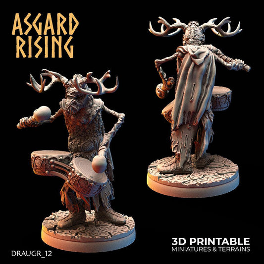 3D Printed Asgard Rising Draugr Barrow Guards Modular Set B 28 32 mm Wargaming DnD
