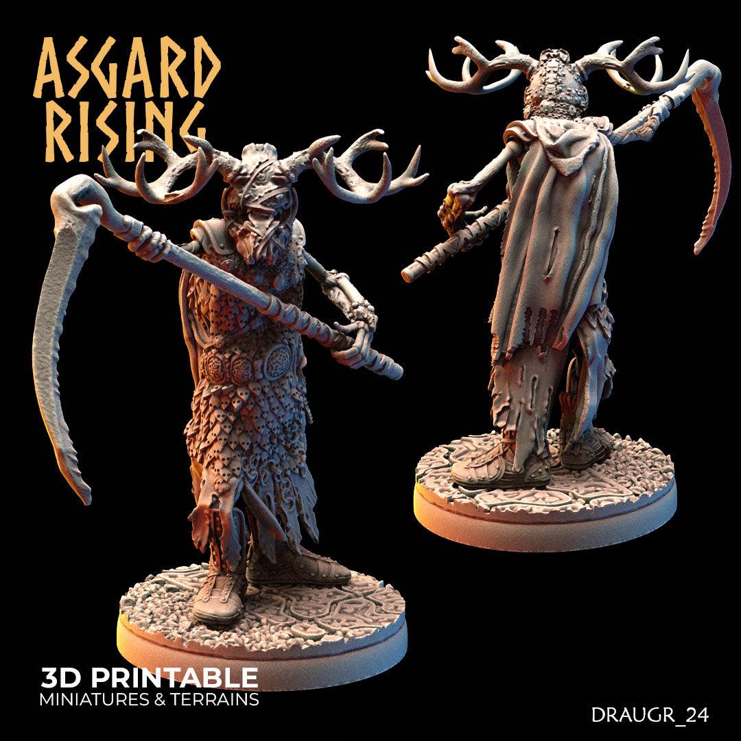 3D Printed Asgard Rising Draugr Barrow Guards Modular Set C 28 32 mm Wargaming DnD