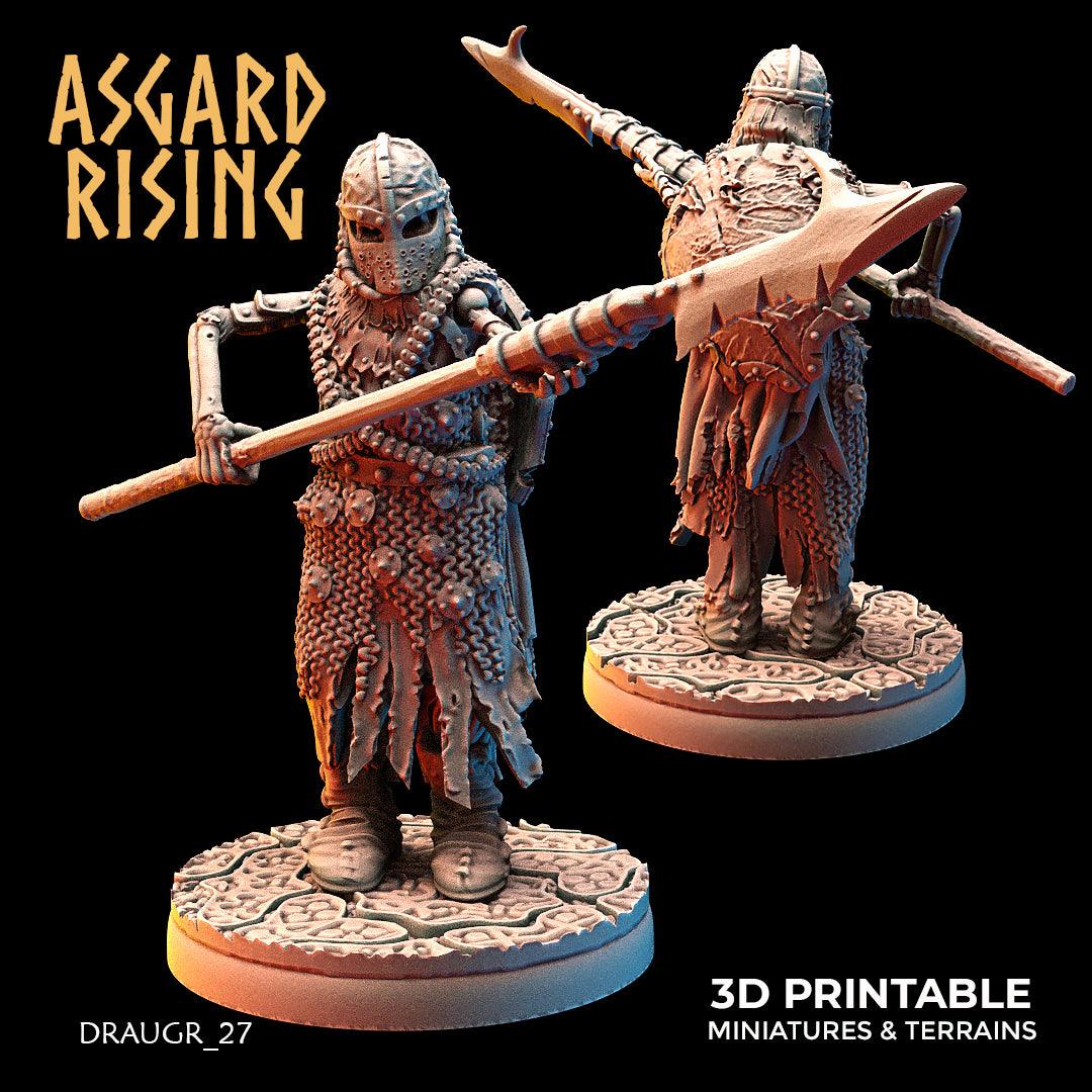 3D Printed Asgard Rising Draugr Phalanx Modular Set 28 32 mm Wargaming DnD