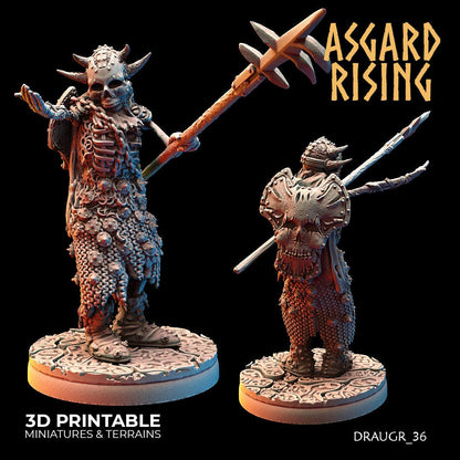 3D Printed Asgard Rising Draugr Phalanx Modular Set 28 32 mm Wargaming DnD