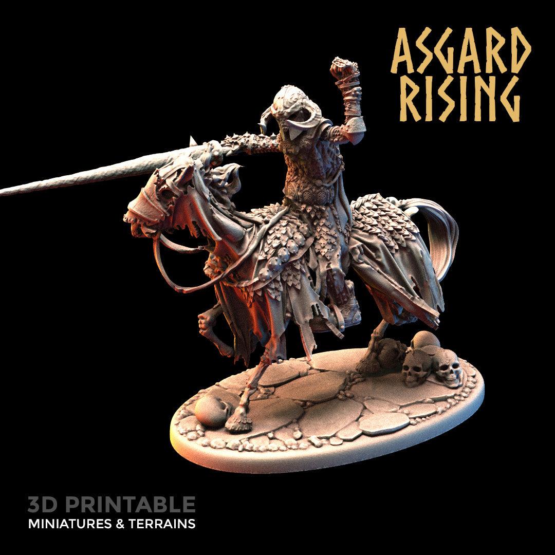 3D Printed Asgard Rising Draugr - Undead Skeleton Fallen Knights Set 28mm - 32mm