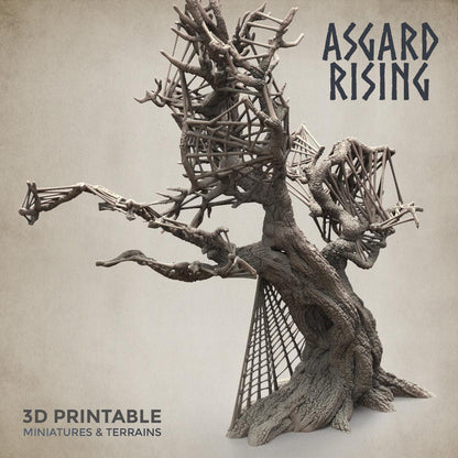 3D Printed Asgard Rising Dry Spider Forest Modular Set 32mm Ragnarok D&D