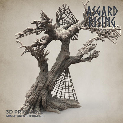 3D Printed Asgard Rising Dry Spider Forest Modular Set 32mm Ragnarok D&D