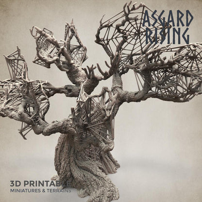 3D Printed Asgard Rising Dry Spider Forest Modular Set 32mm Ragnarok D&D