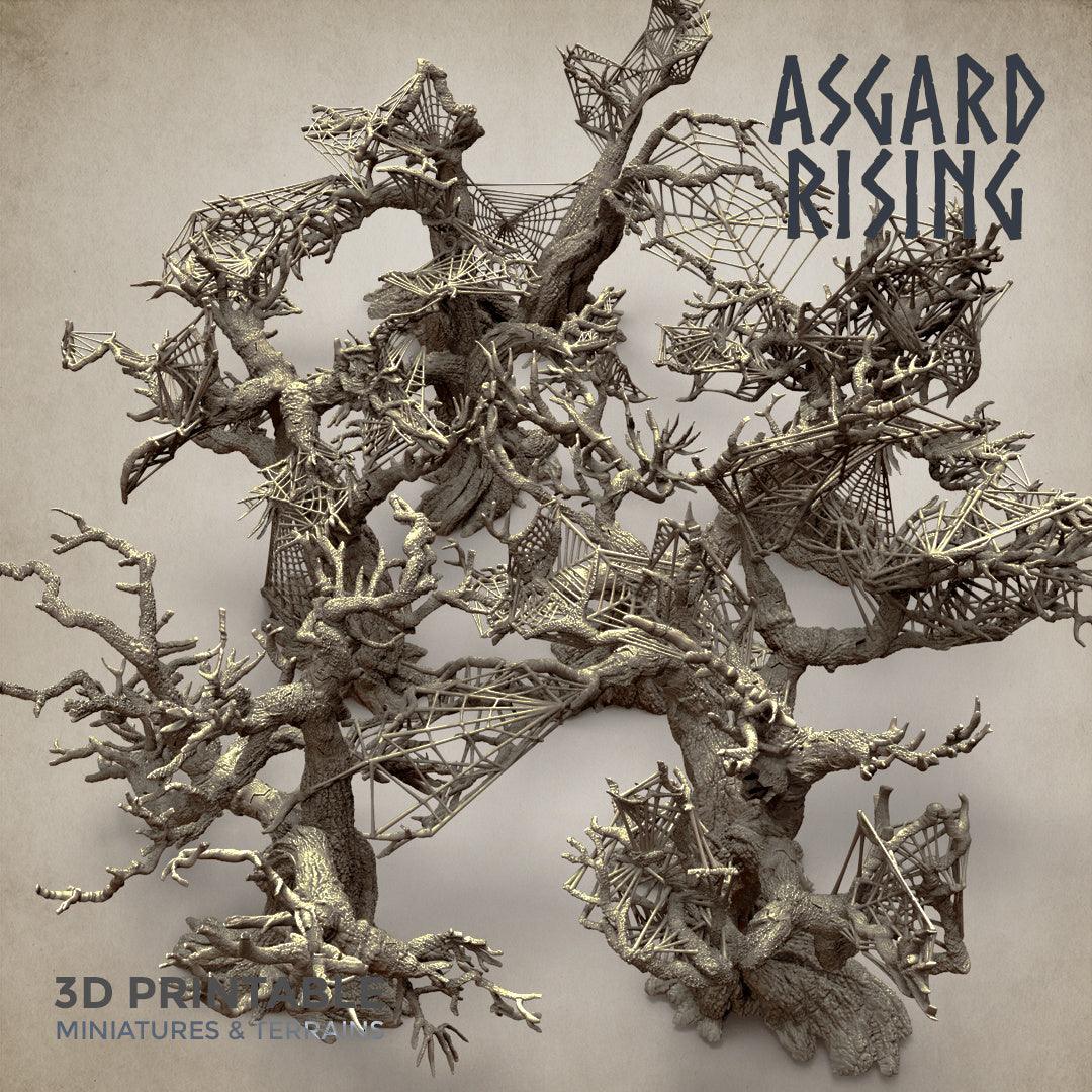 3D Printed Asgard Rising Dry Spider Forest Modular Set 32mm Ragnarok D&D