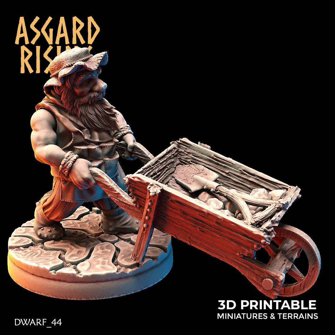3D Printed Asgard Rising Dwarf Artisan Worker Set 28mm - 32mm