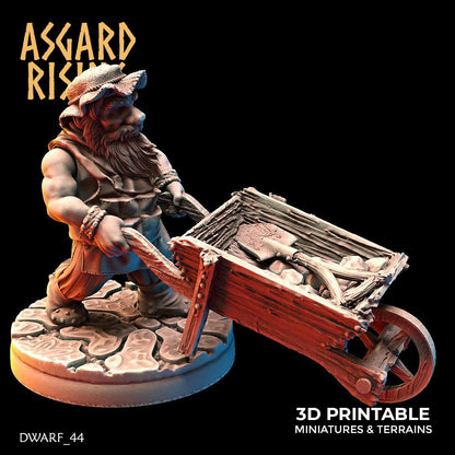 3D Printed Asgard Rising Dwarf Artisan Worker Set 28mm - 32mm
