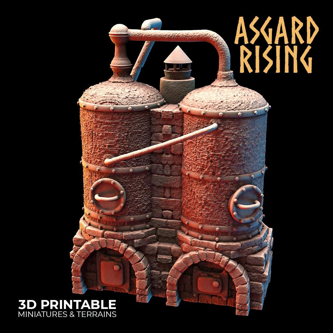 3D Printed Asgard Rising Dwarf Distillery and Brewery Set 28mm - 32mm