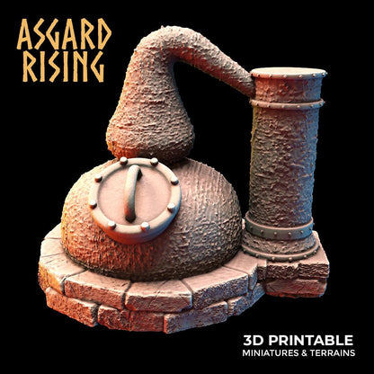 3D Printed Asgard Rising Dwarf Distillery and Brewery Set 28mm - 32mm