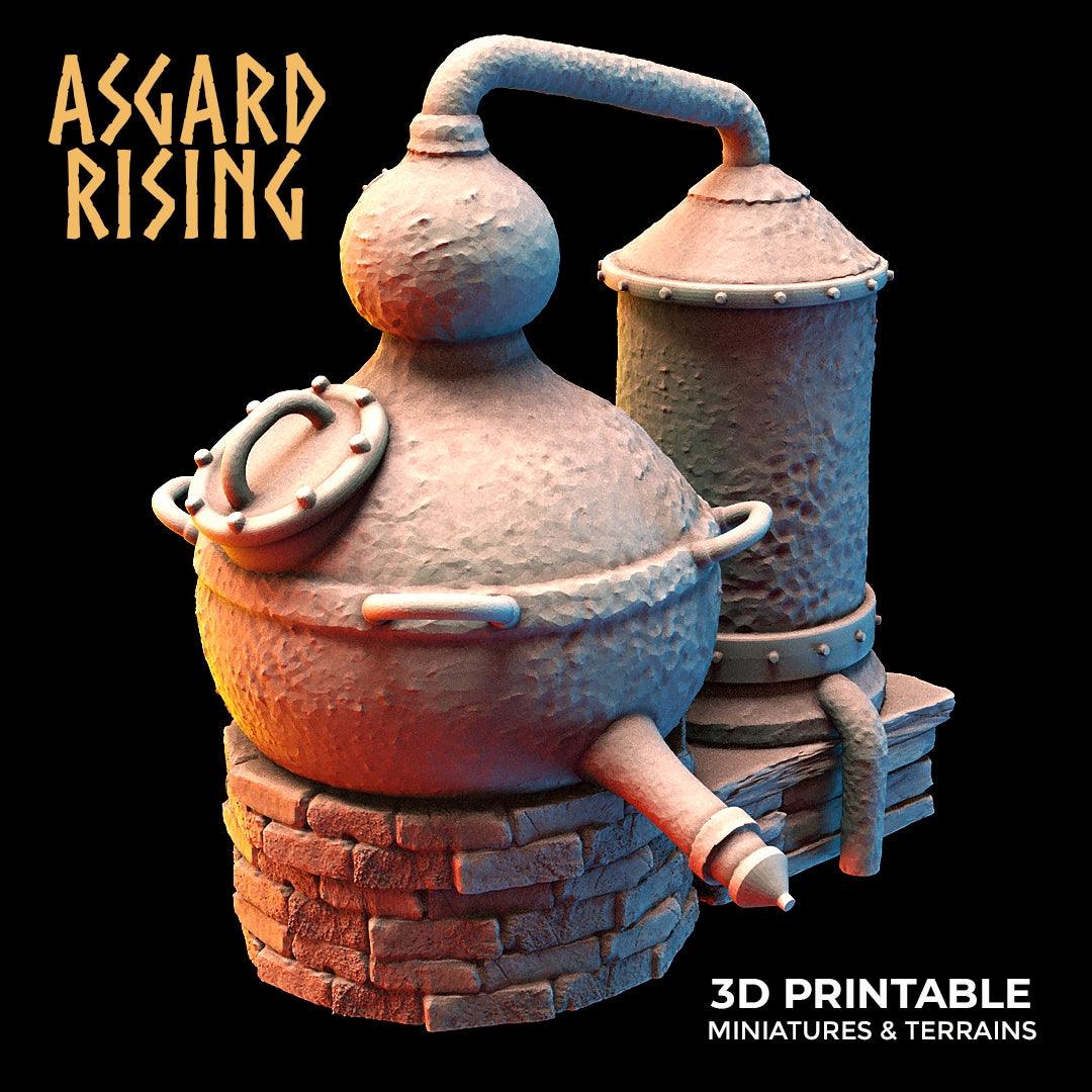 3D Printed Asgard Rising Dwarf Distillery and Brewery Set 28mm - 32mm