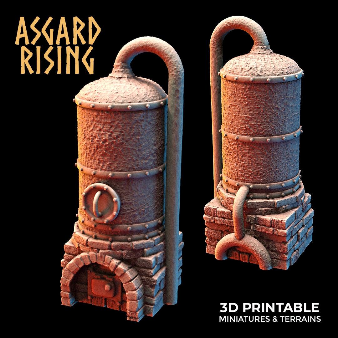 3D Printed Asgard Rising Dwarf Distillery and Brewery Set 28mm - 32mm