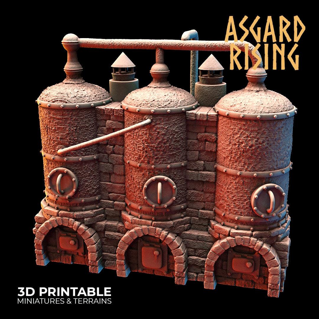 3D Printed Asgard Rising Dwarf Distillery and Brewery Set 28mm - 32mm