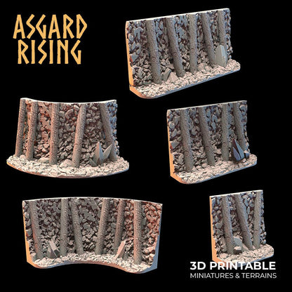 3D Printed Asgard Rising Dwarven Mines Underground Railroad 28mm - 32mm