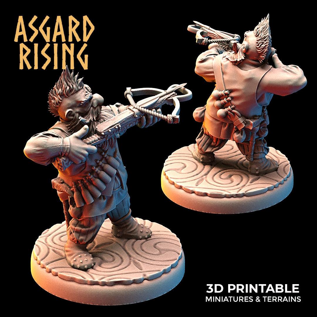 3D Printed Asgard Rising Dwarves Ranged Weapons Set 28mm - 32mm