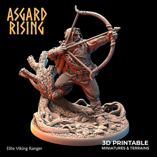 3D Printed Asgard Rising Elite Viking Ranger 28 32mm Wargaming DnD