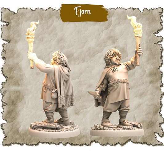 3D Printed Asgard Rising Fjorn Adventurer 28mm-32mm Ragnarok D&D