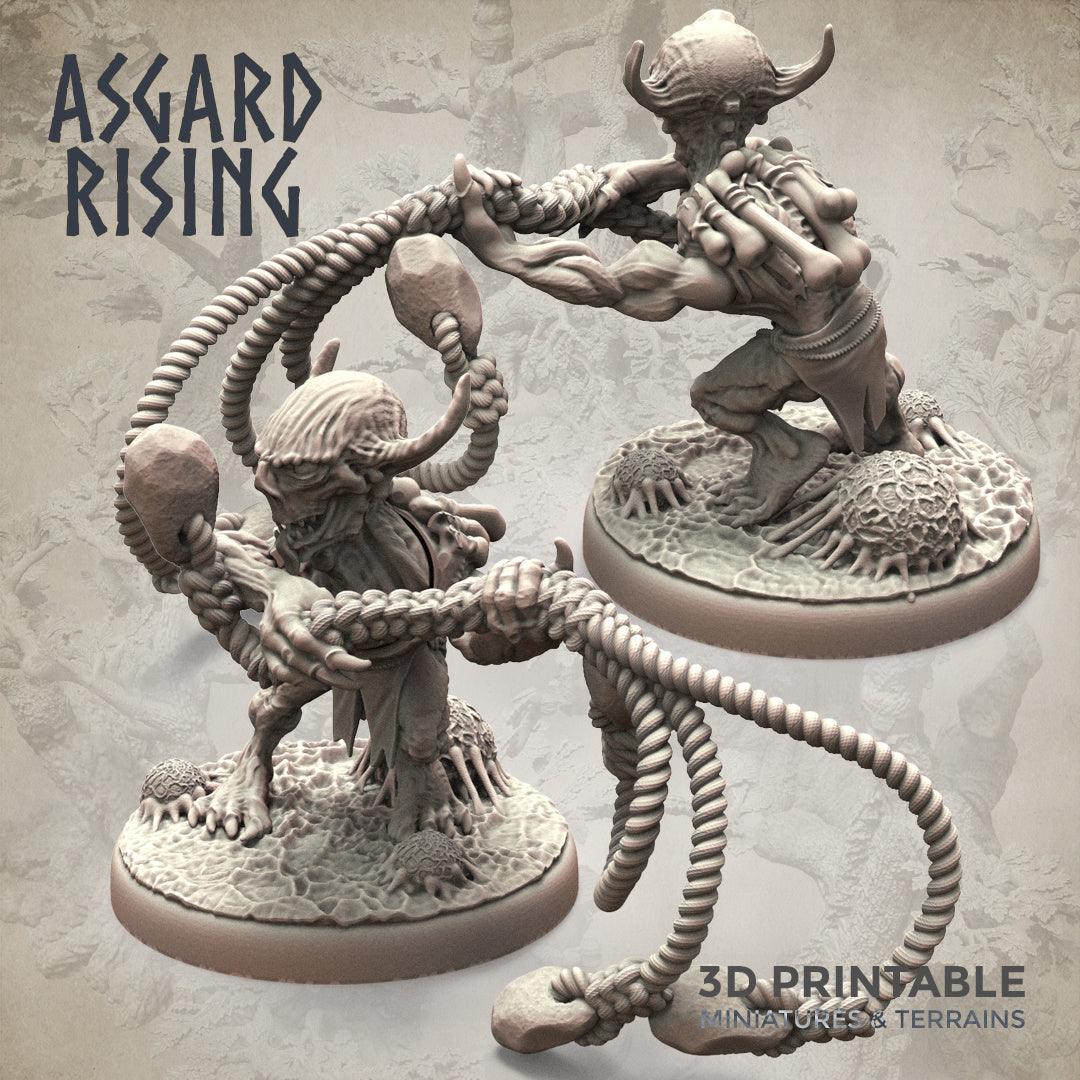 3D Printed Asgard Rising Forest Goblins Melee Set 28mm - 32mm Ragnarok D&D