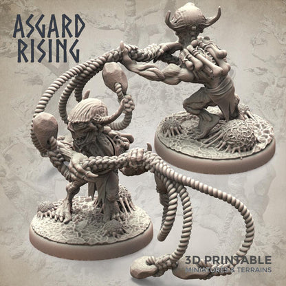 3D Printed Asgard Rising Forest Goblins Melee Set 28mm - 32mm Ragnarok D&D