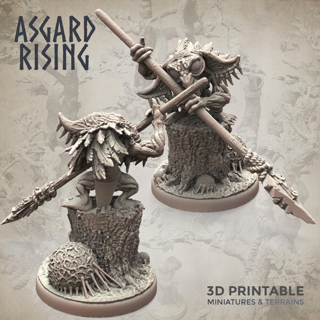 3D Printed Asgard Rising Forest Goblins Melee Set 28mm - 32mm Ragnarok D&D