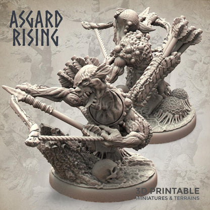 3D Printed Asgard Rising Forest Goblins Ranged Set 28mm - 32mm Ragnarok D&D