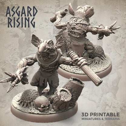 3D Printed Asgard Rising Forest Goblins Ranged Set 28mm - 32mm Ragnarok D&D