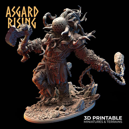 3D Printed Asgard Rising Frost Giant 28 32mm Wargaming DnD