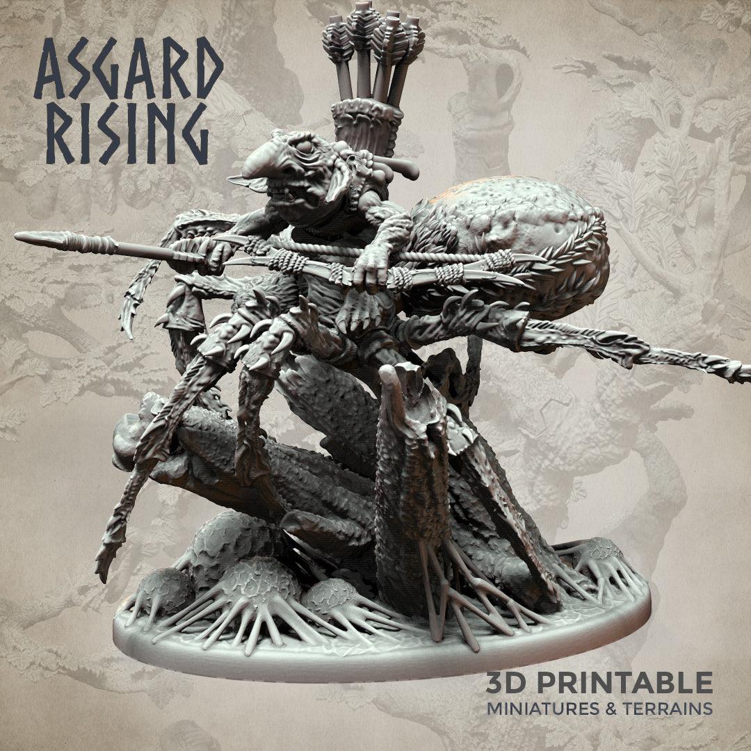 3D Printed Asgard Rising Goblin Spiders Riders Set 32mm Ragnarok D&D