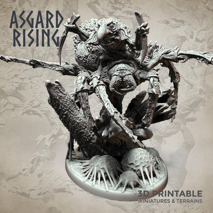 3D Printed Asgard Rising Goblin Spiders Riders Set 32mm Ragnarok D&D