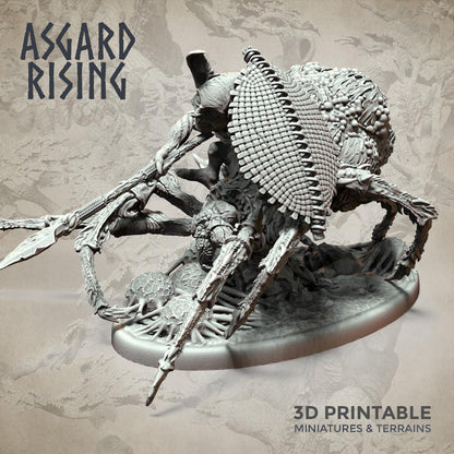 3D Printed Asgard Rising Goblin Spiders Riders Set 32mm Ragnarok D&D