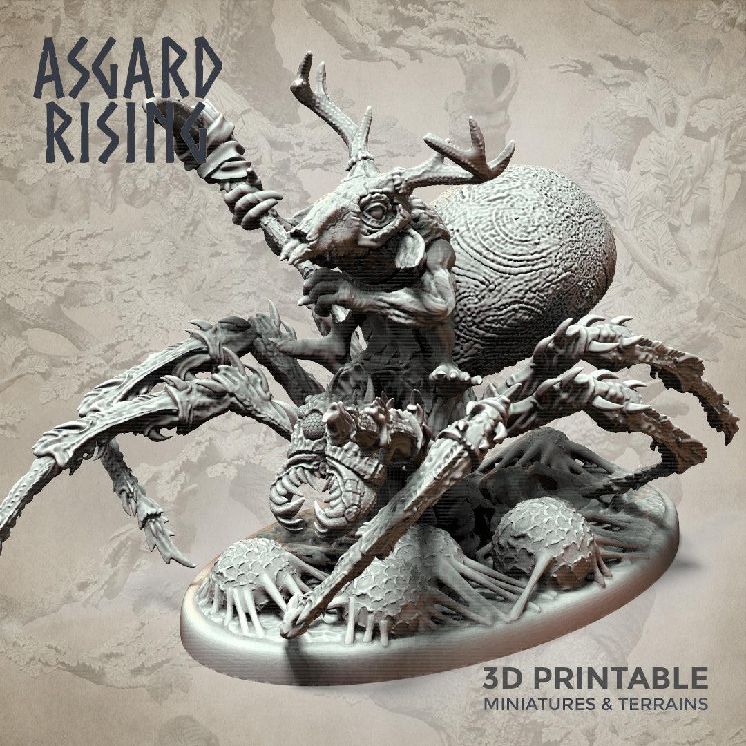 3D Printed Asgard Rising Goblin Spiders Riders Set 32mm Ragnarok D&D