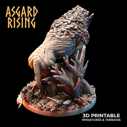 3D Printed Asgard Rising Keythong Wingless Griffin Set - 32mm D&D