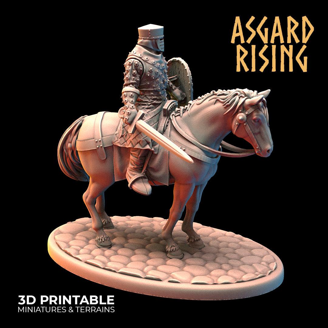 3D Printed Asgard Rising Medieval Calvary Set 28mm - 32mm Ragnarok D&D