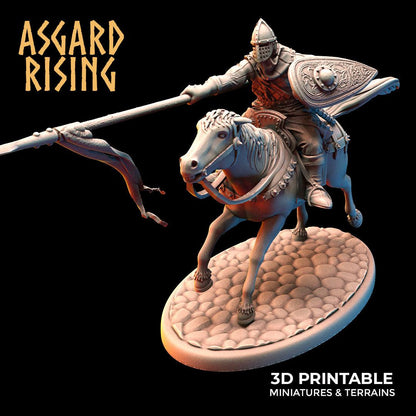 3D Printed Asgard Rising Medieval Calvary Set 28mm - 32mm Ragnarok D&D