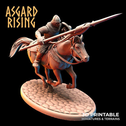 3D Printed Asgard Rising Medieval Calvary Set 28mm - 32mm Ragnarok D&D